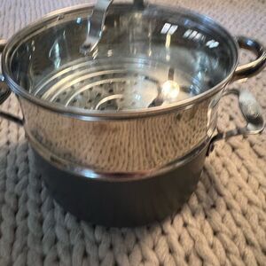 Gotham Cooper Nonstick Pan Steamer Insert with Lid